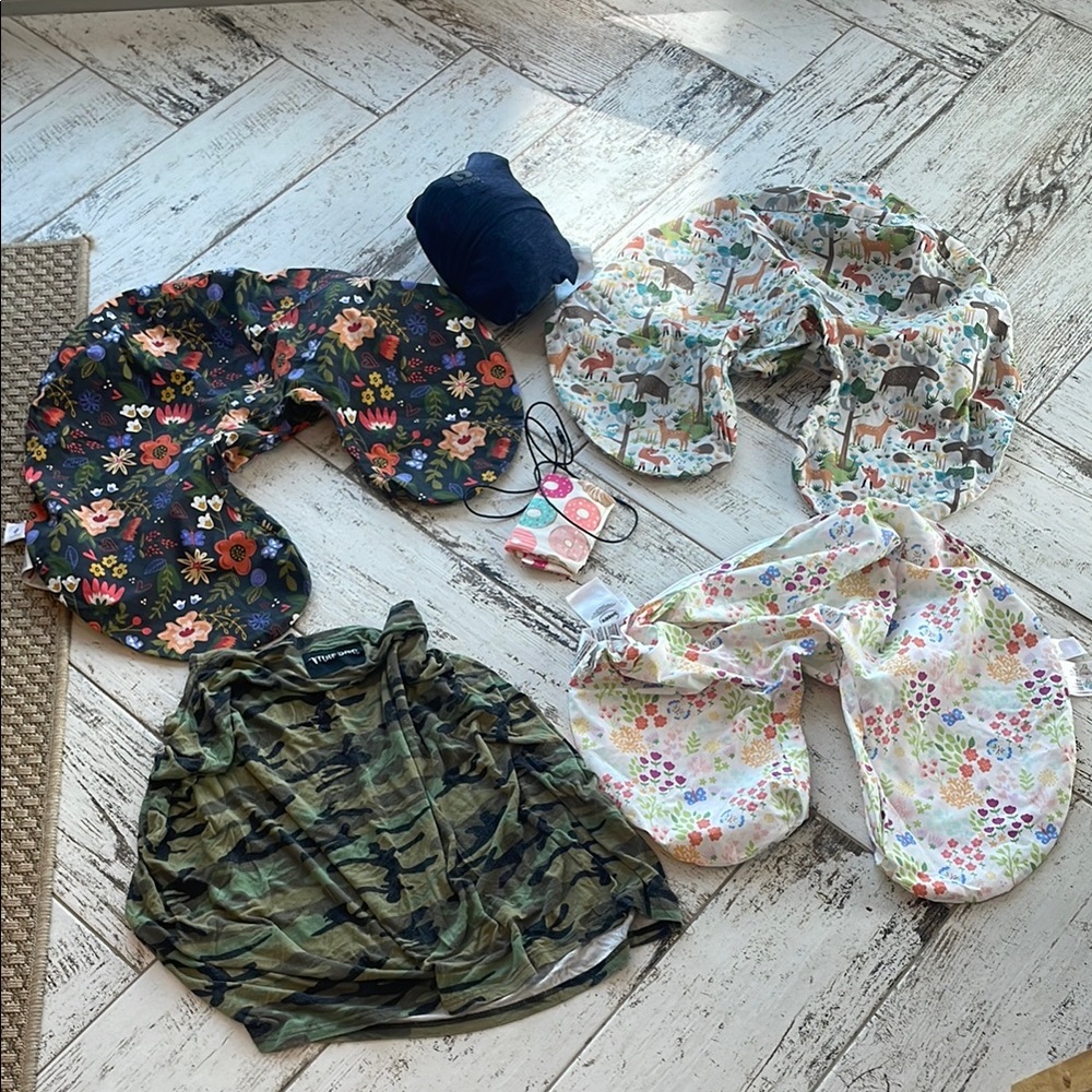 Boppy covers and milk snob nursing cover, travel bottle warmer, Boppy baby carry